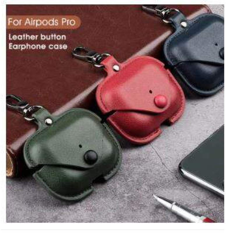 Picture of AirPods Pro 2 Magnet Leather PU Case with Hook For apple