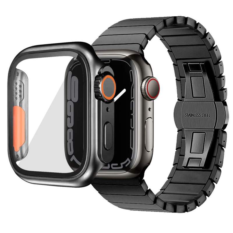 Picture of T900 Smartwatch Case 49mm Hard PC Full Coverage Protective Cover with Screen Protector for Ultra Watch Series 8