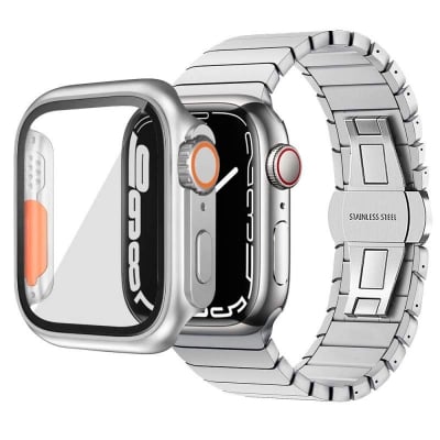 Picture of T900 Smartwatch Case 49mm Hard PC Full Coverage Protective Cover with Screen Protector for Ultra Watch Series 8