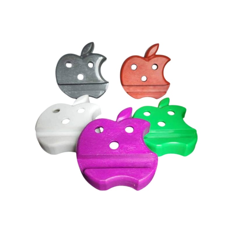 Picture of Plastic Multicolor Apple Shape Mobile Holder With Pen Holder, Mount Type
