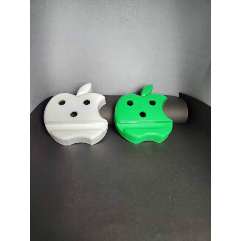 Picture of Plastic Multicolor Apple Shape Mobile Holder With Pen Holder, Mount Type