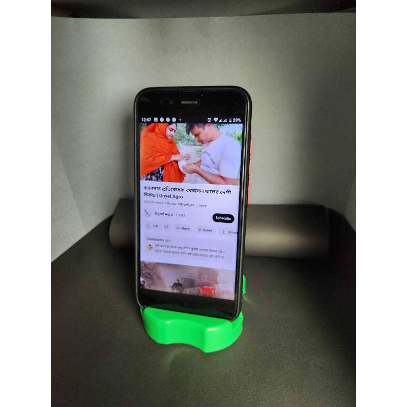 Picture of Plastic Multicolor Apple Shape Mobile Holder With Pen Holder, Mount Type