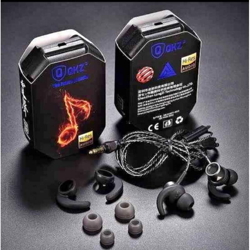 Picture of QKZ DM10 Metallic Earbuds Stereo Earphones-Black