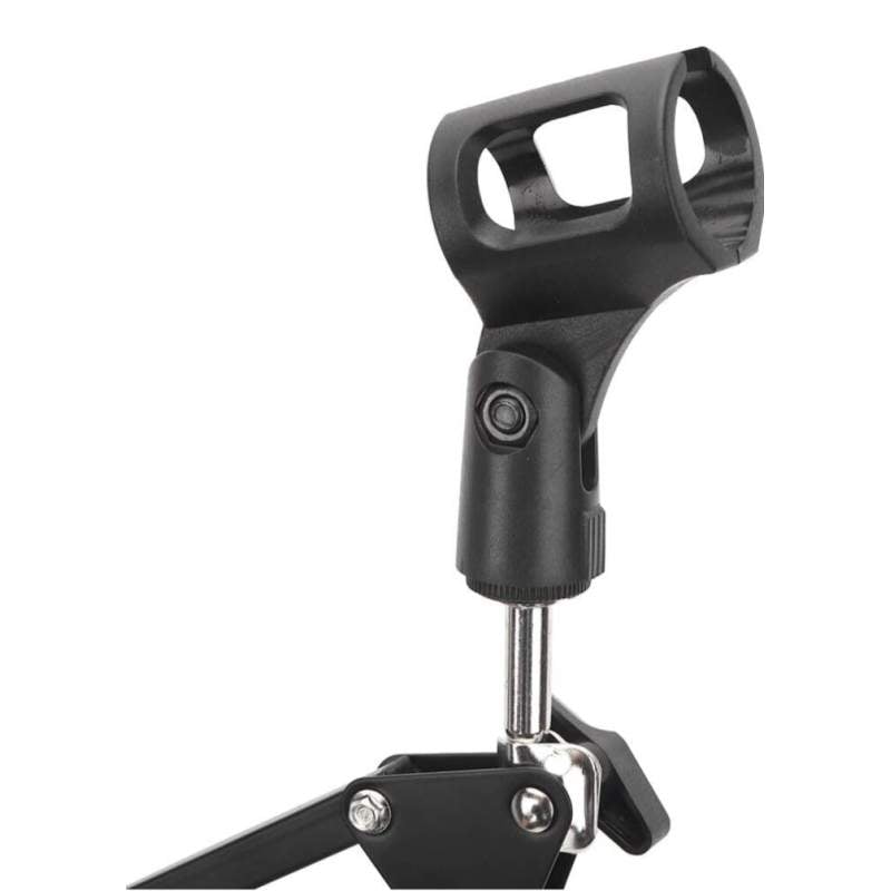 Picture of Microphone Arm Stand, Flexible 4Kg Load Microphone Suspension Boom for Metal Goose Neck for Most Handheld Microphones-Black