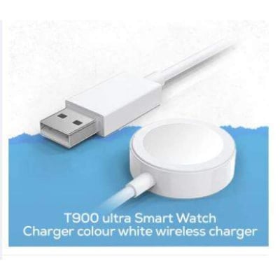 Picture of T900 ultra Smart Watch Charger colour white wireless charger warless Charger magnetic charger-White