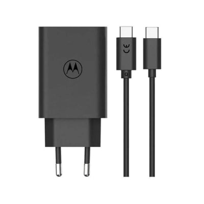 Picture of Motorola 68W USB-C Charger with GanFast Technology Motorola Universal Charger PD Motorola Turbo-Power 68W USB-C Wall Charger-Black