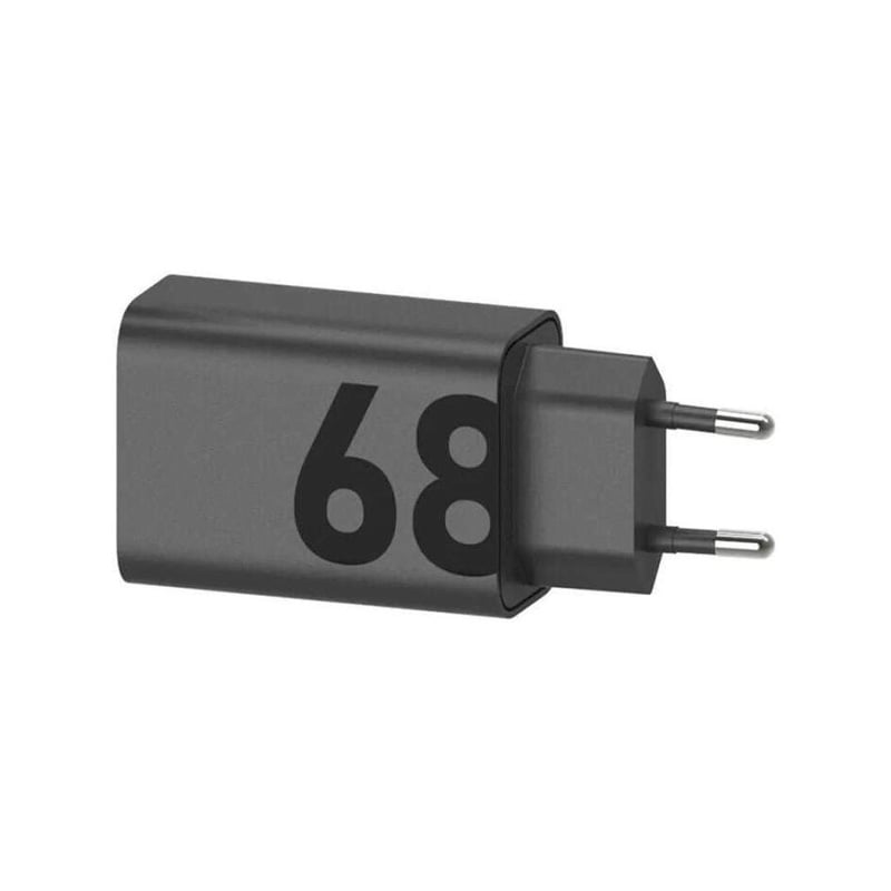 Picture of Motorola 68W USB-C Charger with GanFast Technology Motorola Universal Charger PD Motorola Turbo-Power 68W USB-C Wall Charger-Black