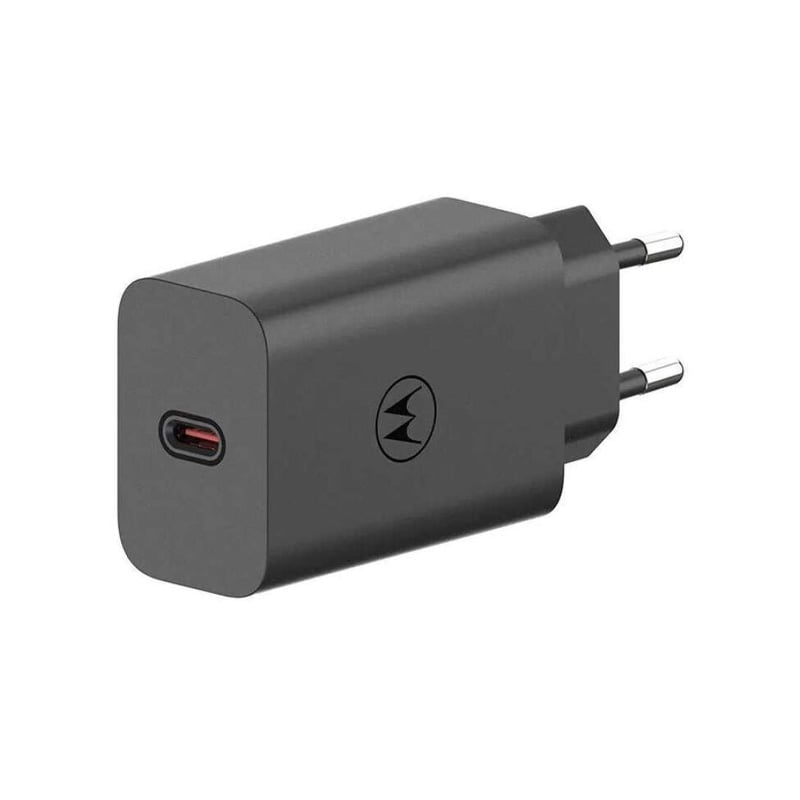 Picture of Motorola 68W USB-C Charger with GanFast Technology Motorola Universal Charger PD Motorola Turbo-Power 68W USB-C Wall Charger-Black