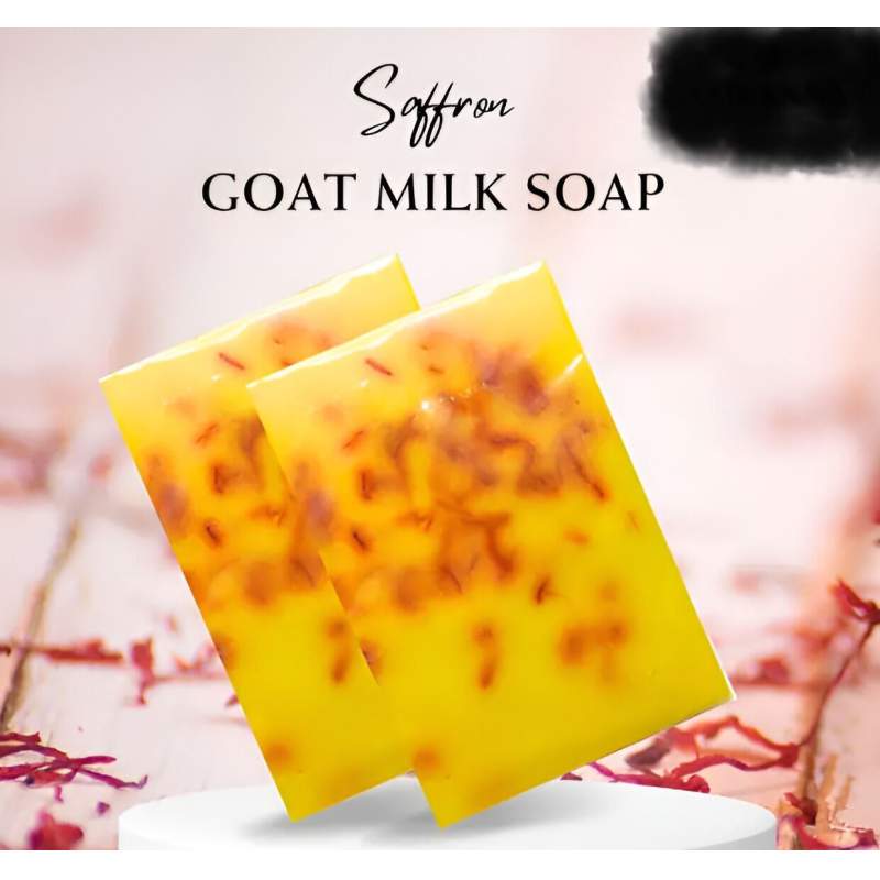 Picture of Hand Made Real Saffron Goat Milk Bar Soap -90g AR GADGET 24-Brown