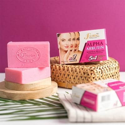 Picture of FIORAE ALPHA ARBUTIN Miracle Whitening Soap 165g-Maroon