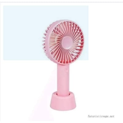 Picture of Mini Handheld Fan, Small Handheld Fan Portable with Base, USB Desk Fan Rechargeable Personal Cooling Fan for Office Travel Outdoors