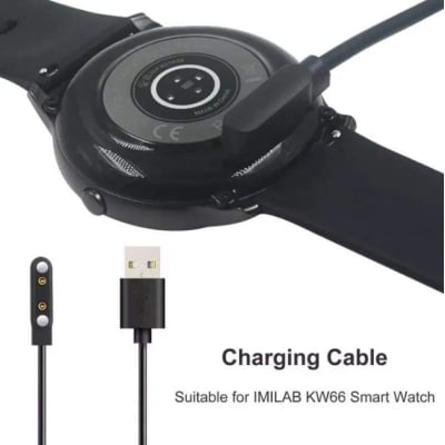 Picture of USB Charger Cable For XiaoMi IMILAB KW66 Smart Watch Dock Charger Magnetic USB Charging Cable-Black
