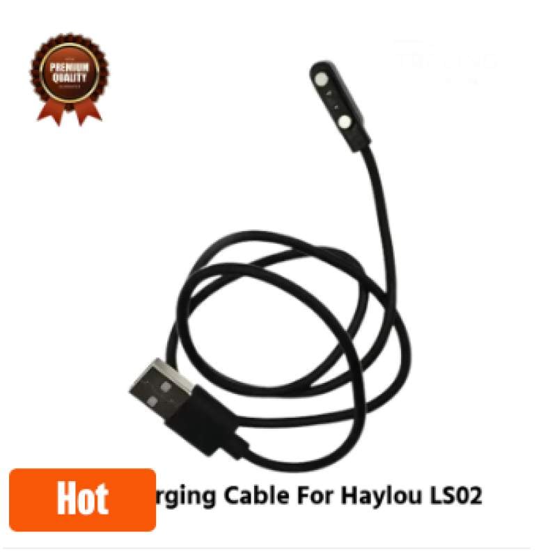 Picture of Haylou Solar LS02 Magnetic Charging Cable High Quality USB Charger Cable USB Charging Cable Dock Bracelet Charger for Haylou Solar LS02 Smart Watch-Black