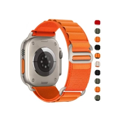 Picture of Nylon Strap for Apple Watch Ultra 2 Band 49mm 44mm 8 9 7 45mm 40mm 41mm Mm Nylon Bracelet Correa Iwatch Series SE 6 5 4 42mm 44