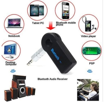 Picture of Wireless Bluetooth Audio Music Receiver for Car- Black