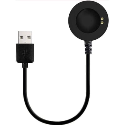 Picture of 2 Pin Smart Watch Charger Cable Only For T55/T500 ,T500+Pro ,T500+ Plus ,X7/X8 ,W66 , 0.3 m Compatible With T5S, T55/T55+, T500, T500+Pro, T500+ Plus, T900, X7/X8, W66-Black