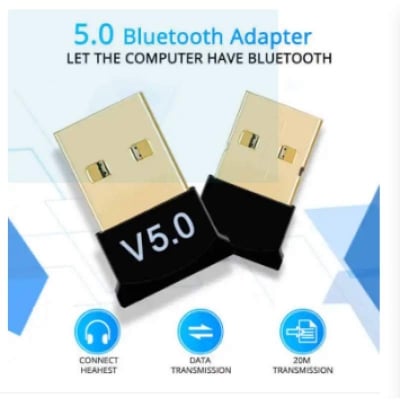 Picture of Bluetooth Receiver 5.0 USB Wireless Bluetooth Adapter for PC Computer Laptop-Black
