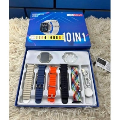 Picture of ULTRA 10 IN 1 STRAPS H 26 ULTRA 2 SMART WATCH | 2.0 HD display Screen | 49mm | Wireless Charging | GIFT PACK-Multicolor