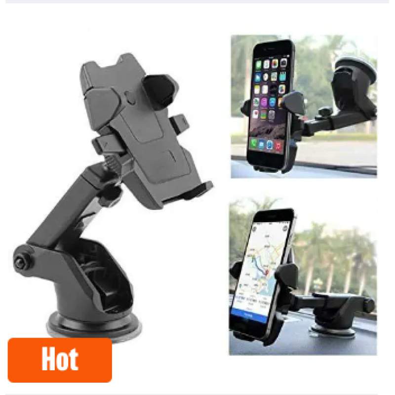 Picture of Plastick black long neck car mobaile phone holder with mobail holder cz 3115( havy duty)-Black