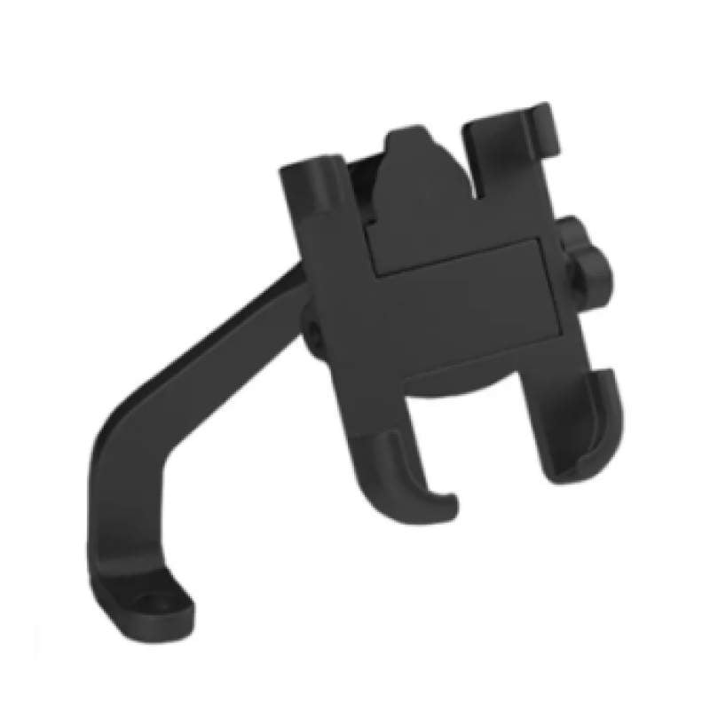 Picture of Ride with Confidence: Techway Rider-Black Metal Mobile Phone Holder for Motorcycle Bike - Effortlessly Secure Your Device for a Safe Journey.
