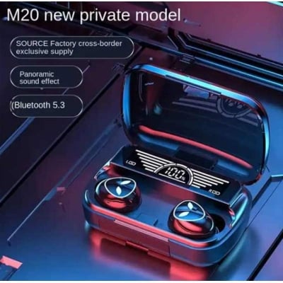 Picture of M20  TWS Earbuds HD Voice Electro Noise Cancelling Earphones-Black