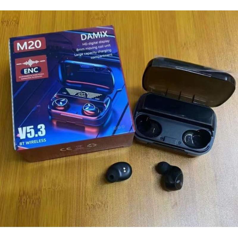 Picture of M20  TWS Earbuds HD Voice Electro Noise Cancelling Earphones-Black