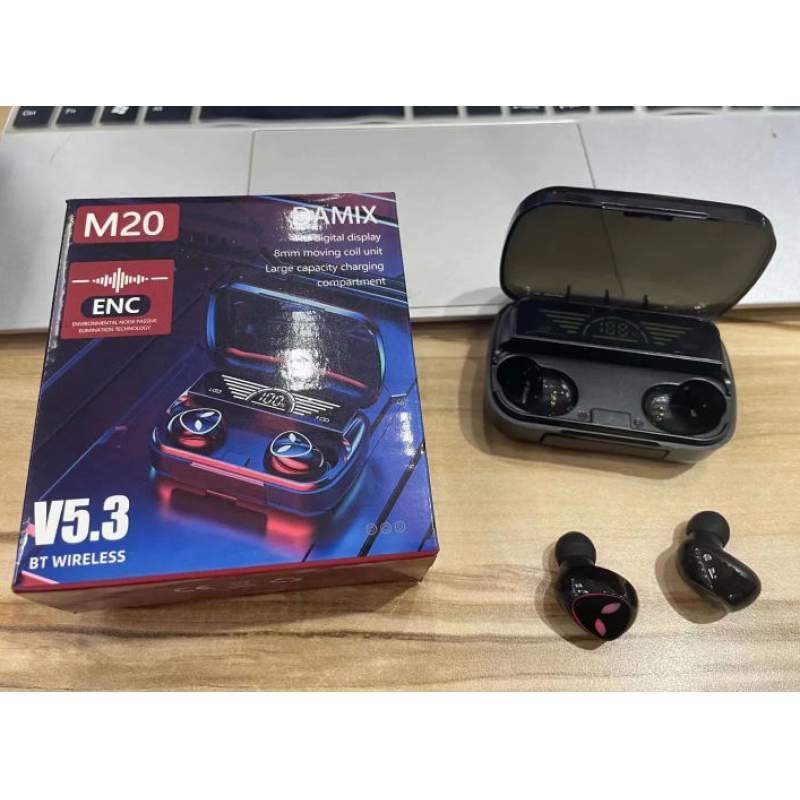 Picture of M20  TWS Earbuds HD Voice Electro Noise Cancelling Earphones-Black