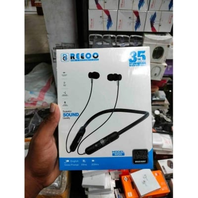 Picture of Reeoo Ro11 Bluetooth 5.3 Wireless Neckband Earphone-Black