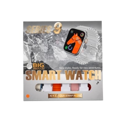 Picture of Smart Watch With 4 Straps Series 9-Orange