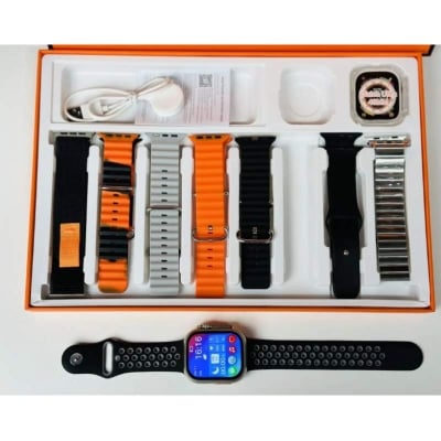 Picture of Y80 Ultra Smartwatch With 8 Strap-Multicolor