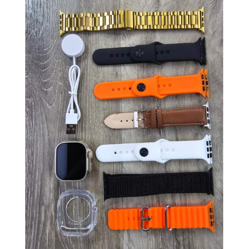 Picture of DT 900 Ultra SmartWatch With Free 7 Straps-Multicolor