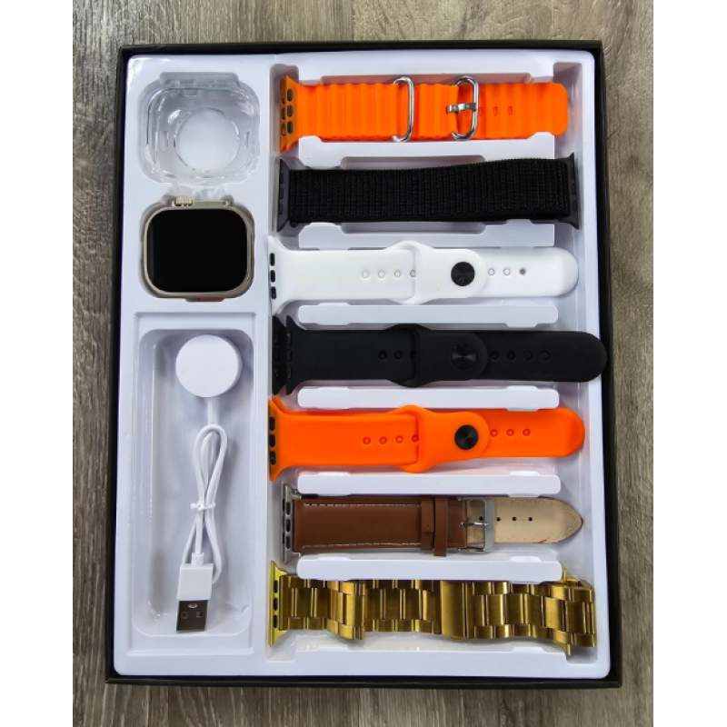 Picture of DT 900 Ultra SmartWatch With Free 7 Straps-Multicolor