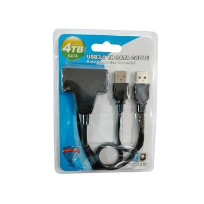 Picture of High-Speed USB SATA Cable External Hard Disk Reader 2.5 HDD SSD Hard Drive Adapter 22cm/35cm/50cm USB 3.0/2.0 for Optional-Black