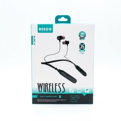 Picture of Reeoo Ro Bn 14 Bluetooth 5.0 Wireless Neckband Earphone Long time Music 35Hours time