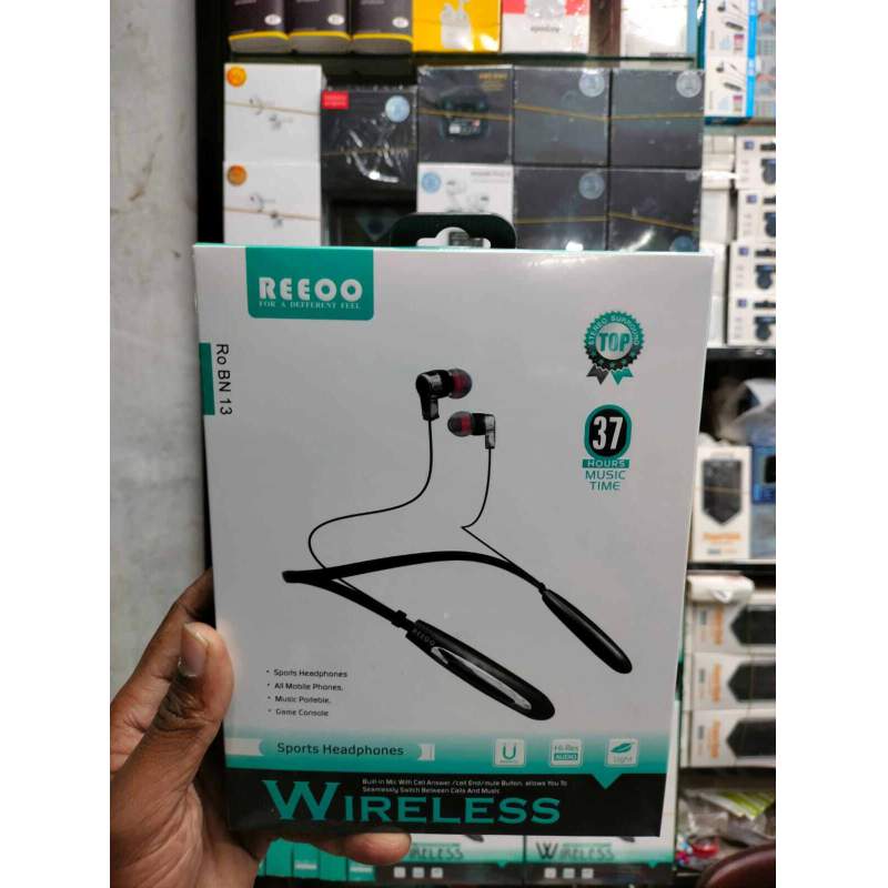 Picture of Reeoo Ro Bn 14 Bluetooth 5.0 Wireless Neckband Earphone Long time Music 35Hours time