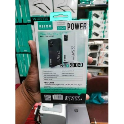 Picture of Reeoo 22.5W Super Fast 20000mAh Power Bank (RP25)-Black