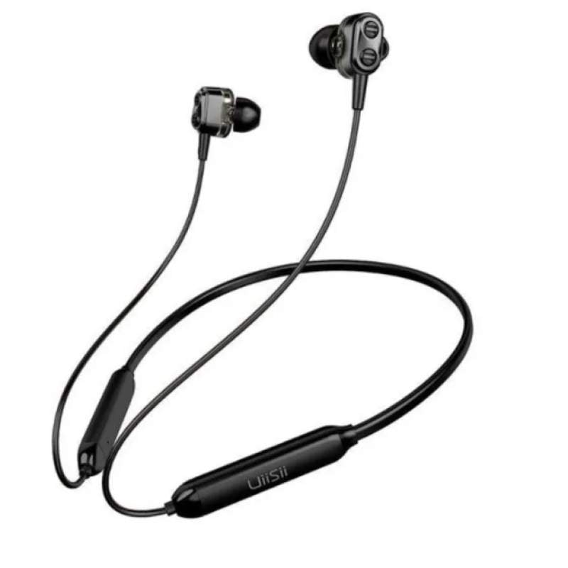 Picture of UiiSii BN28 Dual Driver Bluetooth Neckband Earphone Waterproof In Ear Earphones-Black