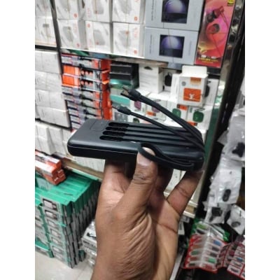Picture of 10000 MAH Powerbank with LED Display and All in One Cable set-Black