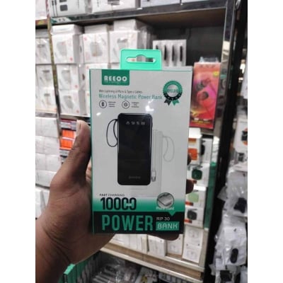 Picture of 10000 MAH Powerbank with LED Display and All in One Cable set-Black