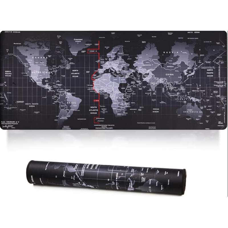 Picture of Office Mouse Pad - Multicolor- Gaming Big Size mouse pad Size 27X12 Inch 700mmX300mm-Black