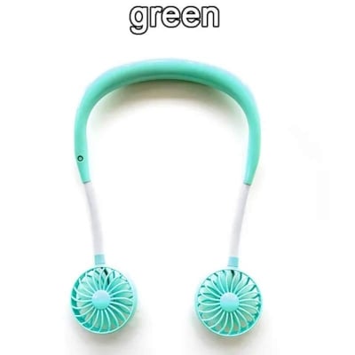 Picture of Portable Hanging Neck Fan Mini Portable USB Rechargeable Fan 3-gear Wind Speed 360° Rotation Fan-Black