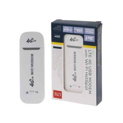 Picture of 3G/4G LTE All Operator SIM Supported WiFi Modem & Wi-Fi HotSpot Wireless USB Dongle (150Mbps,)-White