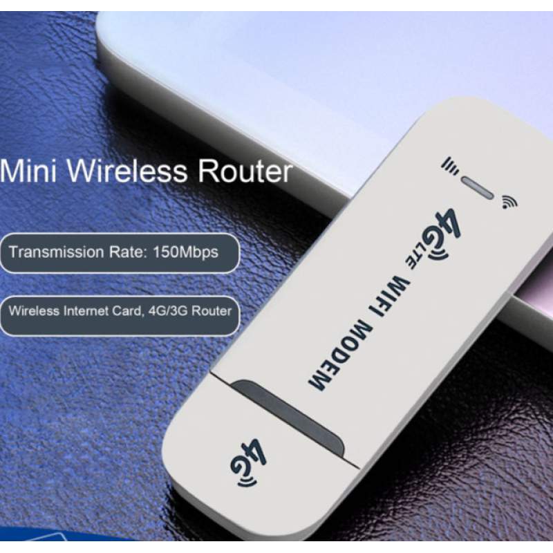 Picture of 3G/4G LTE All Operator SIM Supported WiFi Modem & Wi-Fi HotSpot Wireless USB Dongle (150Mbps,)-White