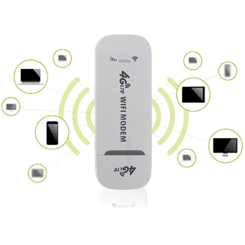 Picture of 3G/4G LTE All Operator SIM Supported WiFi Modem & Wi-Fi HotSpot Wireless USB Dongle (150Mbps,)-White