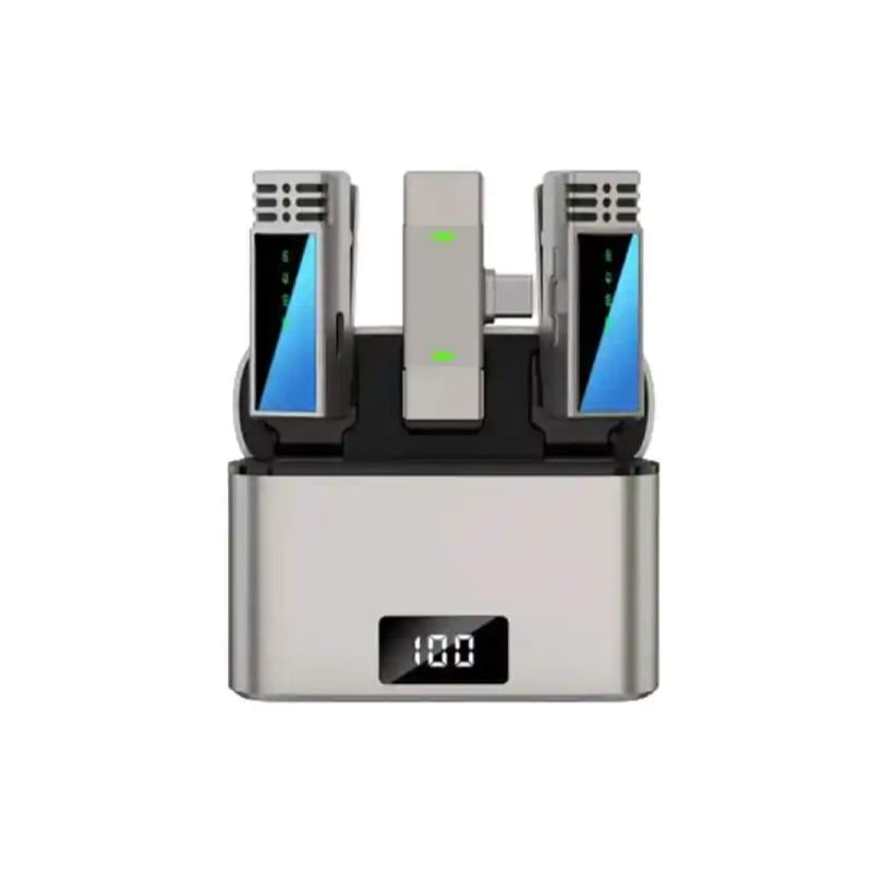 Picture of Jmary MW-15 2.4G Dual Wireless Microphone Type-C For Mobile-Black