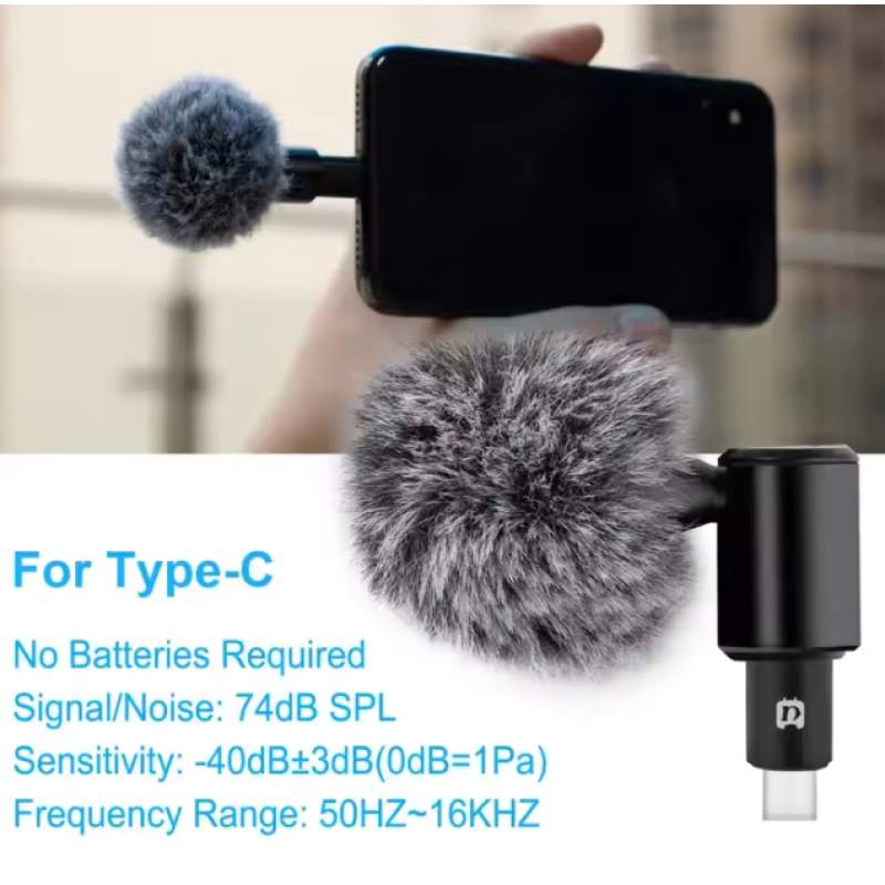 Picture of F11-2 Collar Wireless Microphone iPhone/Android & Type C Supported 99% Noise Cancellation-Black