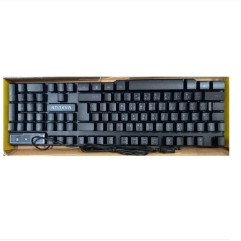 Picture of Maxcon MC-30 Pro Gaming Keyboard With LEDs Keys-black