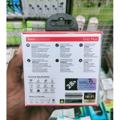 Picture of HOCO EQ2 Plus Wireless Headphones with Charging Case (BT v5.4)