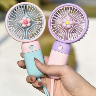 Picture of Smart Hand Fan cute handheld cooling Rechargeable Sports Pocket Mini Fan-Multicolor
