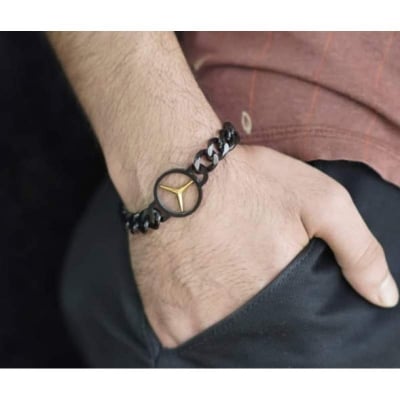 Picture of Men's Unique Design Stainless Steel Bracelet Men's Fashion Accessories Mercedes